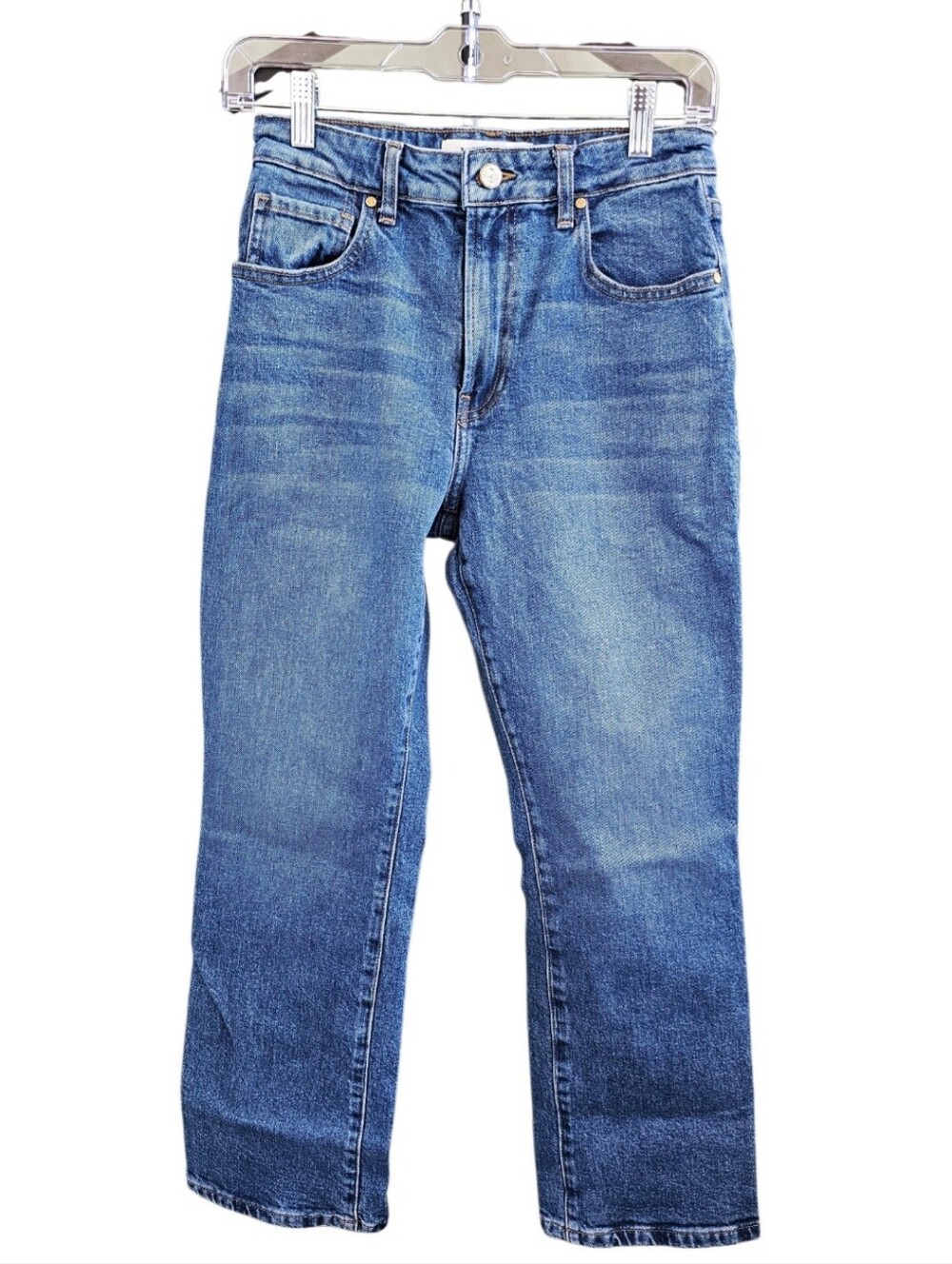 Nelle Atelier The Kate Petite High Rise Straight Leg Jeans - Size 27